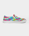 Tie Dye | Pink, Green, Blue, White Women's Slip-On Canvas Shoe - Katrynthia Law