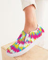 Tie Dye | Pink, Blue, Orange/Yellow, White Women's Slip-On Canvas Shoe - Katrynthia Law