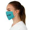 Vaccinated Turquoise Unisex Fabric Face Mask