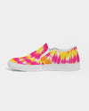 Tie Dye | Yellow, Orange, Pink, White Women's Slip-On Canvas Shoe - Katrynthia Law
