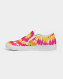 Tie Dye | Yellow, Orange, Pink, White Women's Slip-On Canvas Shoe - Katrynthia Law
