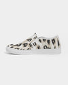 Safari | Snow Leopard Women's Slip-On Canvas Shoe - Katrynthia Law