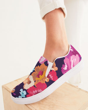 Floral | Watercolor Bouquet Women's Slip-On Canvas Shoe - Katrynthia Law