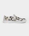 Safari | Snow Leopard Women's Slip-On Canvas Shoe - Katrynthia Law