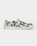 Safari | Snow Leopard Women's Slip-On Canvas Shoe - Katrynthia Law