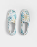 Winter | Golden Snowfall Women's Slip-On Canvas Shoe
