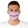Vaccinated Pink Unisex Fabric Face Mask