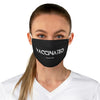 Vaccinated Black Unisex Fabric Face Mask