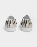 Safari | Snow Leopard Women's Slip-On Canvas Shoe - Katrynthia Law
