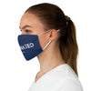 Vaccinated Blue Unisex Fabric Face Mask