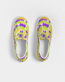 Tie Dye | Yellow, Purple, Green Women's Slip-On Canvas Shoe - Katrynthia Law