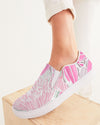 Floral | Light Leaves Women's Slip-On Canvas Shoe - Katrynthia Law