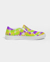 Tie Dye | Yellow, Purple, Green Women's Slip-On Canvas Shoe - Katrynthia Law