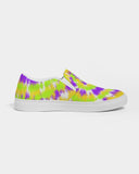 Tie Dye | Yellow, Purple, Green Women's Slip-On Canvas Shoe - Katrynthia Law