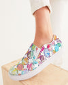 Dreamscape | Whimsical Rainbow Women's Slip-On Canvas Shoe - Katrynthia Law