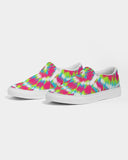 Tie Dye | Pink, Green, Blue, White Women's Slip-On Canvas Shoe - Katrynthia Law
